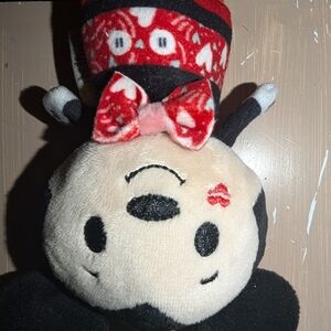 Hallmark Black and Red Mickey Mouse  Plush Toy with Bow